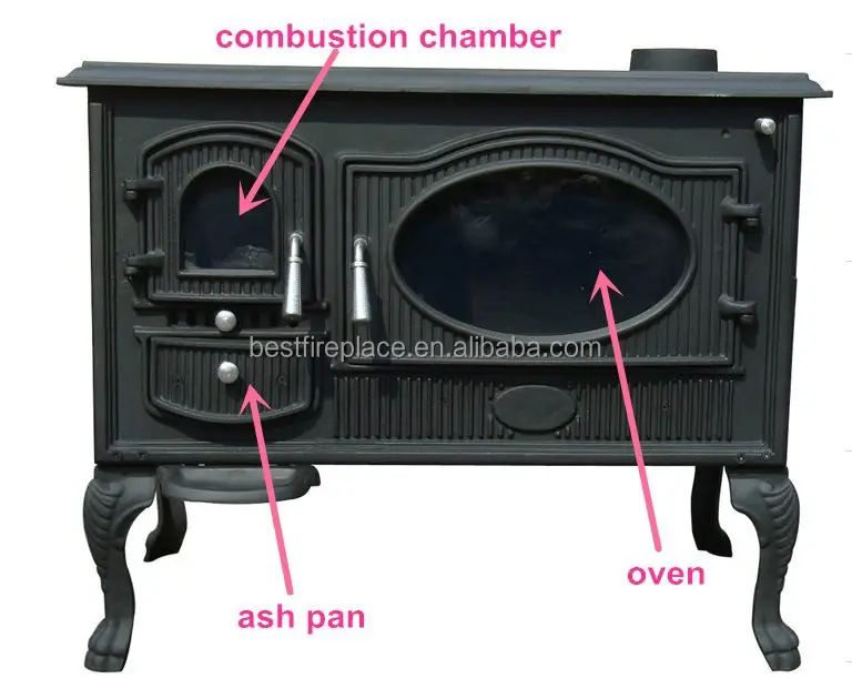 Cheap Smokeless Household Wood Burning Stove with Oven Stove for sale