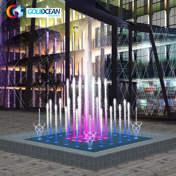 FREE DESIGN Hot Popular Floating 2*2M Portable Musical Dancing Fountain