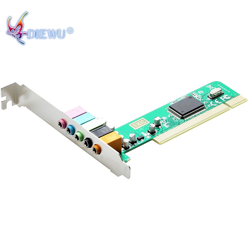 Высокое качество виртуальной 32-бит PCI 6 канальный звуковая карта pci драйвер pci 6ch звуковая карта