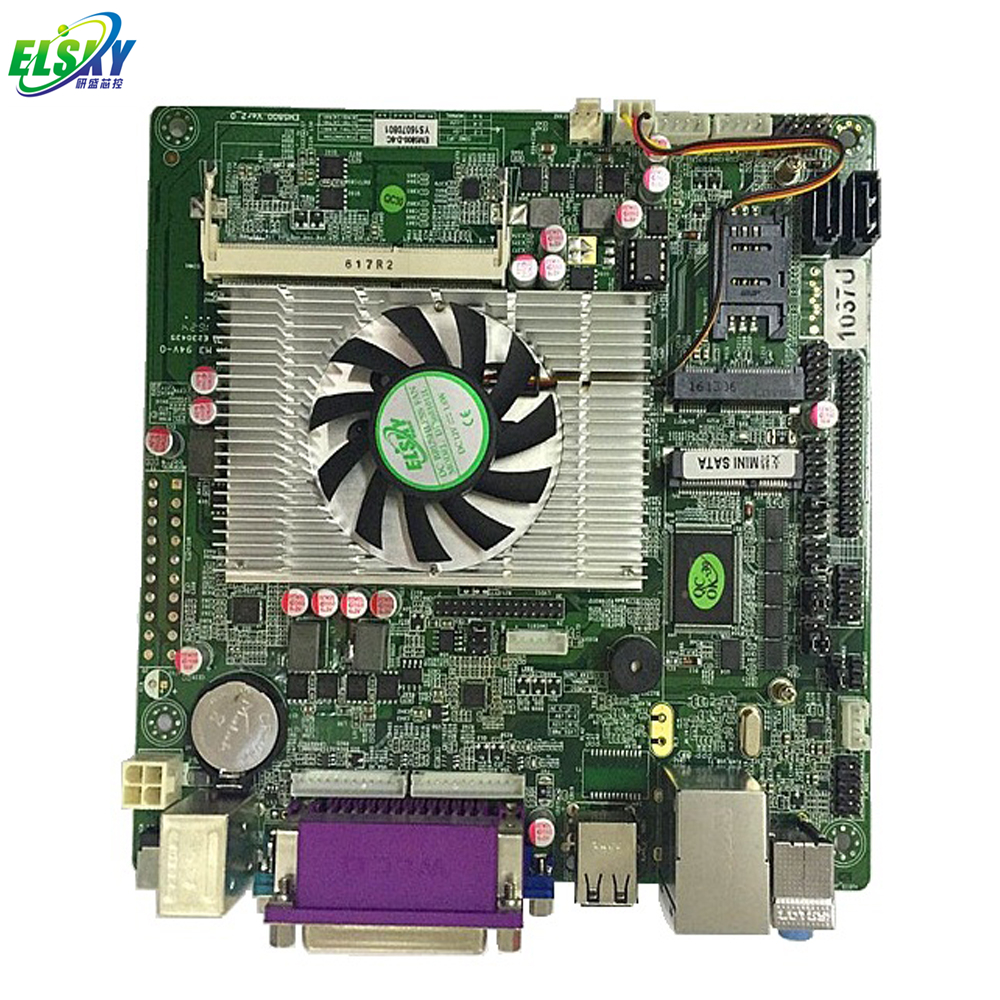 DC или ATX Mini-ITX POS материнская плата на основе Intel Celeron 1037U двухъядерный 1,8G процессор с 1 LPT порт (I3 3217U опция)