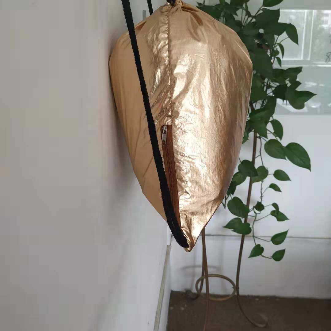 Оптовая продажа пользовательские логотип печатных путешествия металлик Drawstring сумка для сандалии