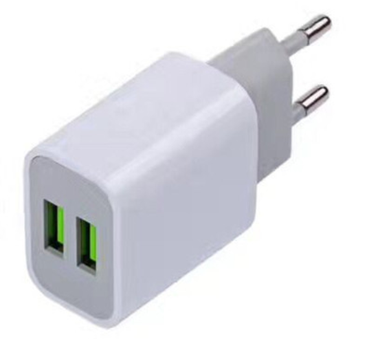 EU двухпортовый USB 5V 2.1A 2 USB адаптер для путешествий настенное зарядное устройство