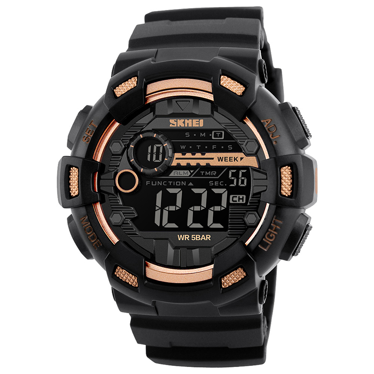 Лидер продаж SKMEI 1243 dual time Мужские спортивные цифровые часы с инструкциями руководство