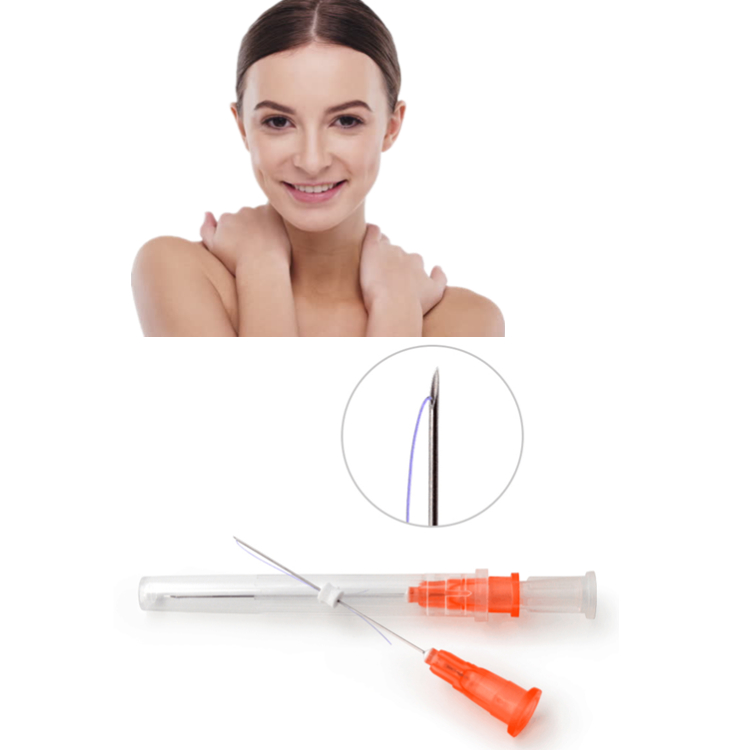 Микро кончик тупой cannula игла 25G 27G cannula для впрыска гиалуроновой кислоты дермального наполнителя