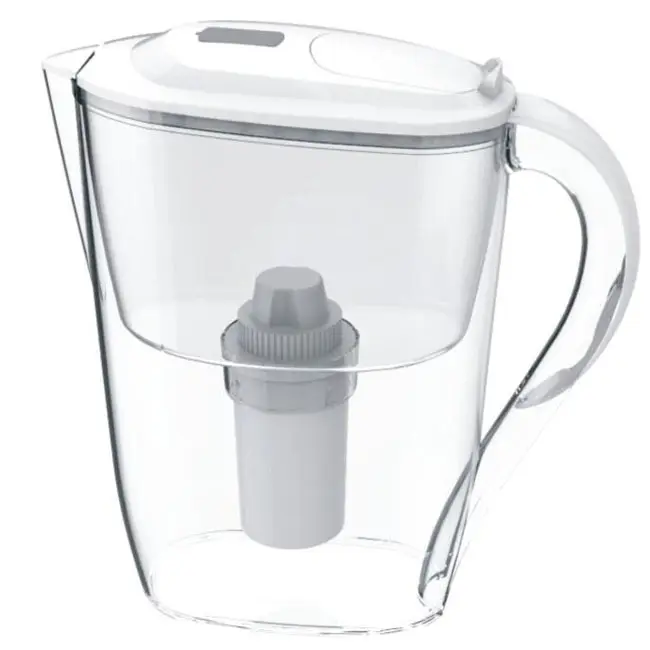 Household water pitcher with digital time display