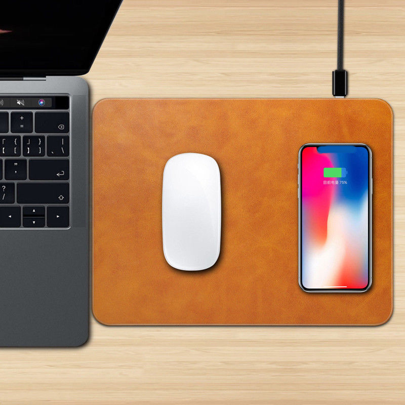 Mobile Phone Qi Wireless Charger Charging Mouse Pad Mat Case For iPhone 12 8 8Plus Samsung S8 Plus S7 S6 Edge Note 8 Note 5