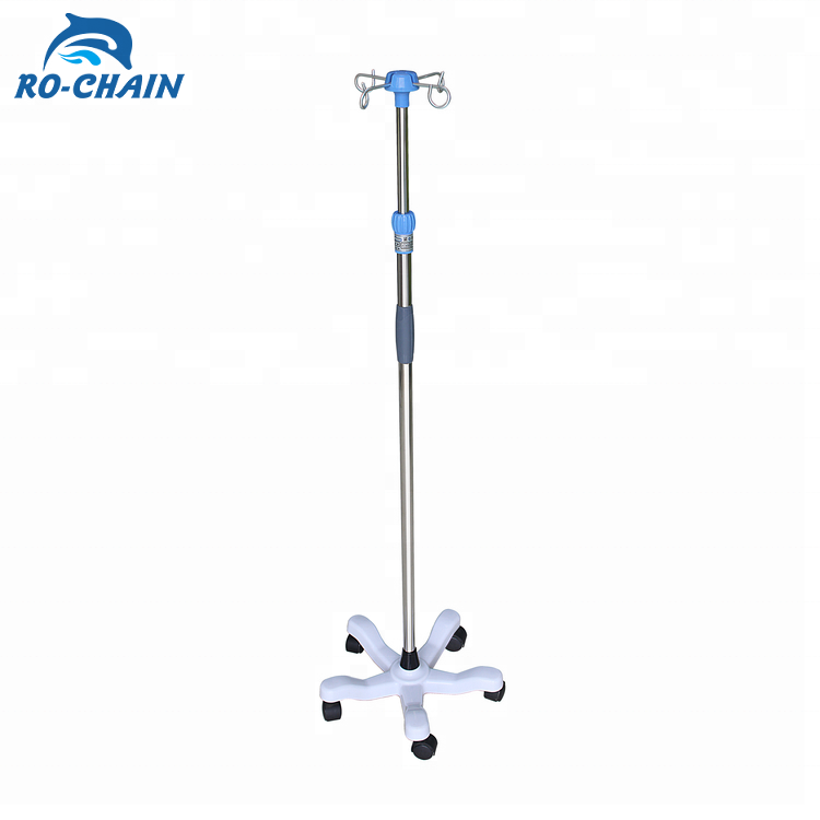 RC-L05-3 высокое качество спецодежда медицинская вливания 4 ноги нержавеющая сталь iv полюс iv капельного стенд с хорошим Боком