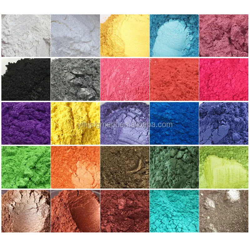 Shimmering Mica Powder Pearl Pigments For Slime, Metallic Epoxy Floor Paints