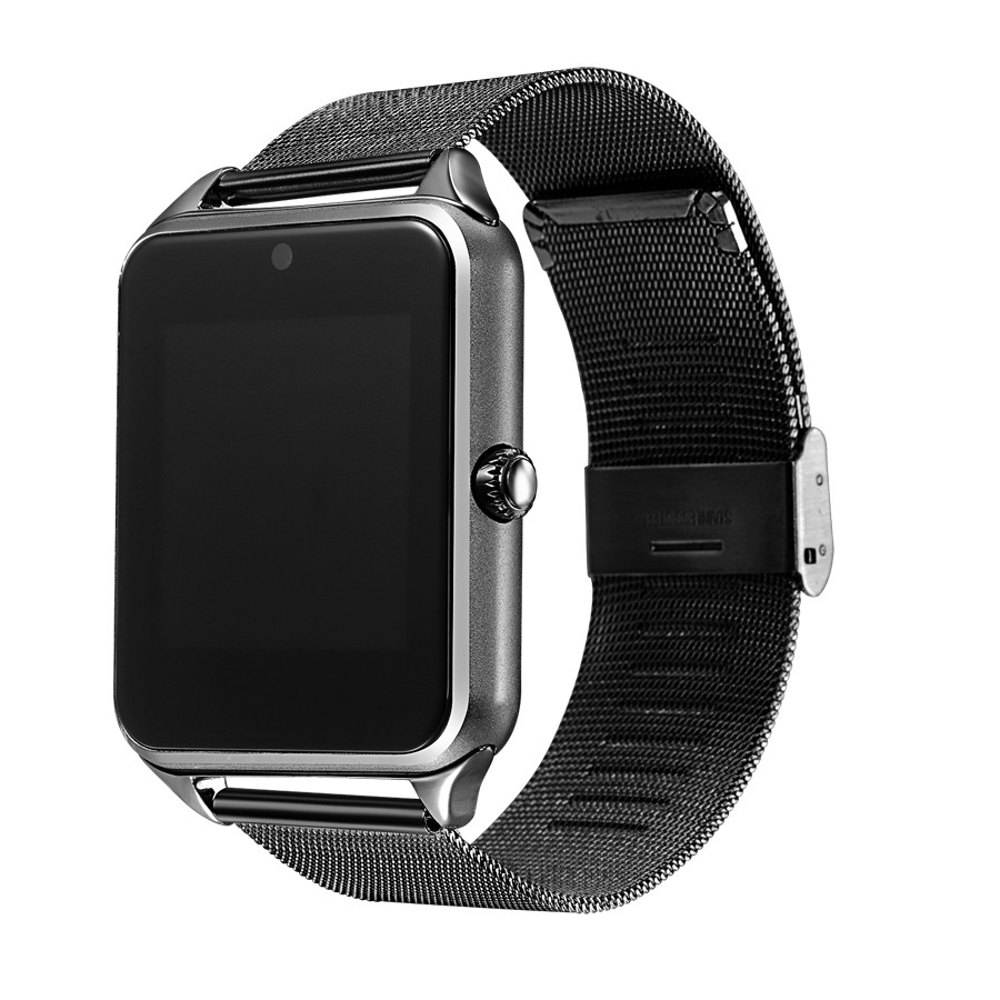 Смарт-часы с металлическим ремешком, Bluetooth, фитнес-трекер, цветной сенсорный экран, звонки, воспроизведение музыки, телефон для iphone, samsung, huawei, 2019