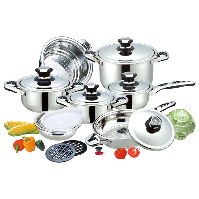 Горячая Распродажа, набор сковородок Olla, кухонная посуда из нержавеющей стали