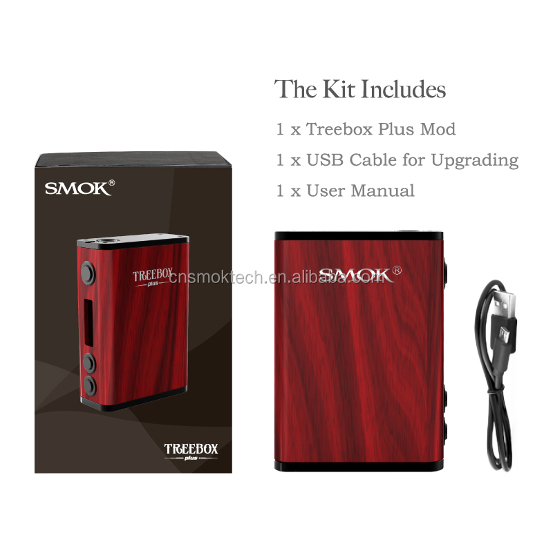 Здоровая натуральная электронная сигарета treebox mod SMOK, обновленная электронная сигарета Treebox Plus 220 Вт TC, коробка для электронных сигарет из настоящего бразильского палисандра, роскошный дизайн