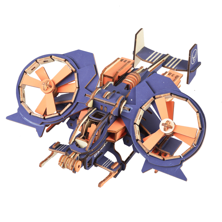 Новый-Land 2019 новый деревянный самосборочный самолет игрушки рад Gunship