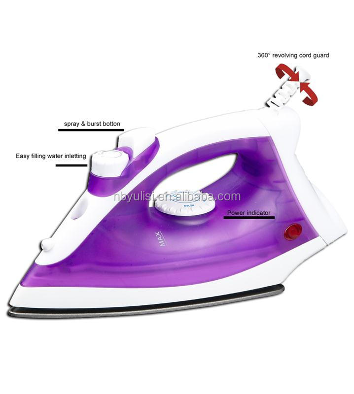 Hot selling dry and steaming 110v clothes with low price electric steam iron