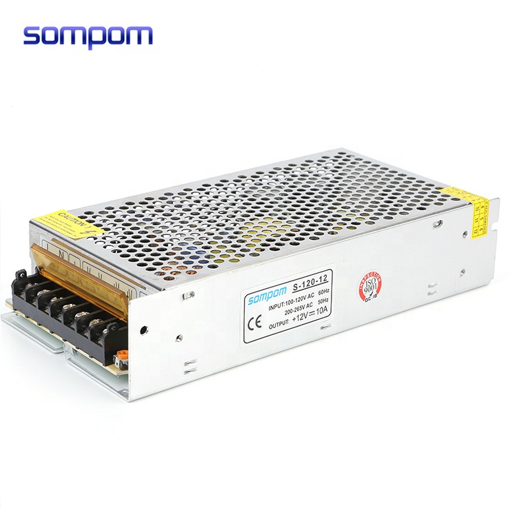 Проект внутреннего освещения AC 110V 220V к DC 120W LED источник питания 12V 10A трансформатор освещения