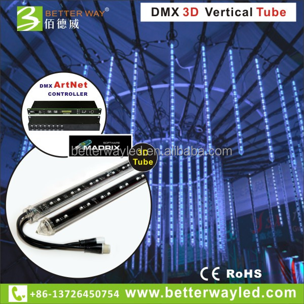 Профессиональные фонари этап оборудование DMX LED 3D вертикальные трубки водонепроницаемый для ночного клуба