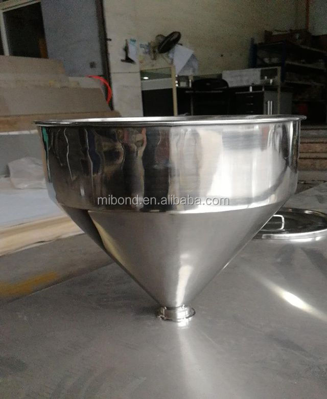 Санитарная Воронка из нержавеющей стали 304/316L, конический бункер с тройным зажимом