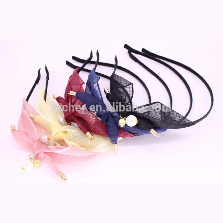 Japanese Style organdy fabric grid Pattern Bowknot Hair Clasp HA-70