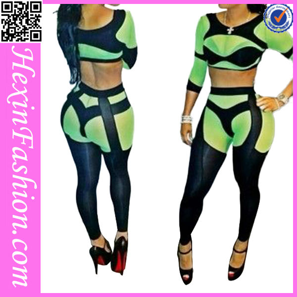 оптовая зеленый и черный bodycon мода комбинезонах высокое качество