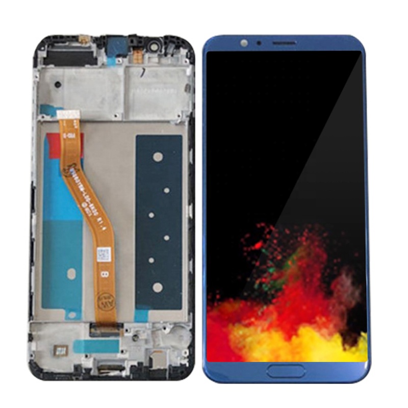 Оригинальный сенсорный экран для Huawei Honor View 10, сенсорный экран, рамка, дигитайзер, панель в сборе для Honor V10, ЖК-дисплей с датчиком отпечатка пальца