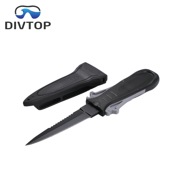 Divtop Подводная охота Дайвинг сверхмощный ультра нержавеющая сталь зубчатый нож для дайвинга/