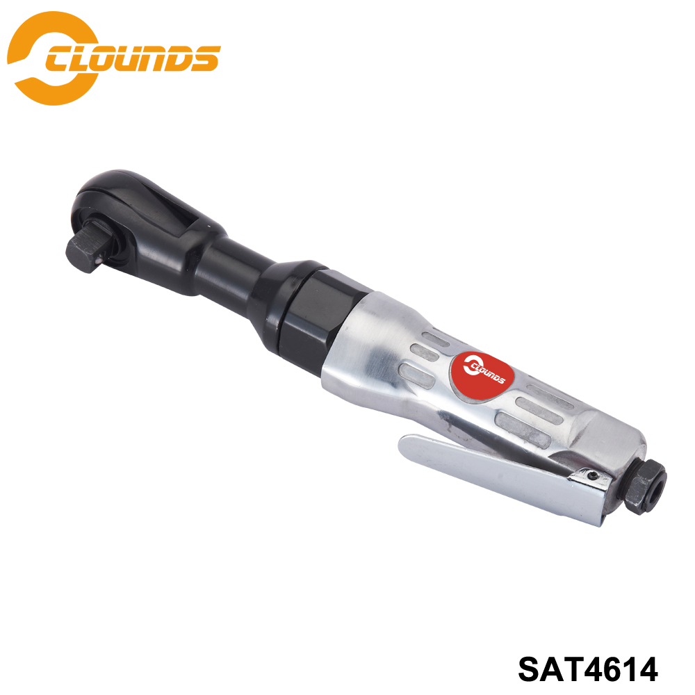 SAT4614 3/8" 1/2" Pneumatic Ratchet Wrench Tools Square Drive Straight Shank Air Ratchet Wrench