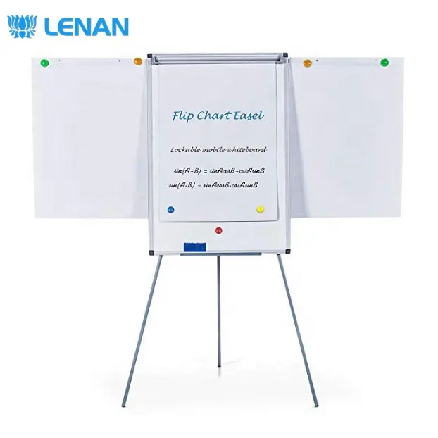 Новый дизайн, регулируемая по высоте магнитная доска Flipchart, откидная доска для таблицы с треногой, подставка, зажим, расширенные руки дисплея