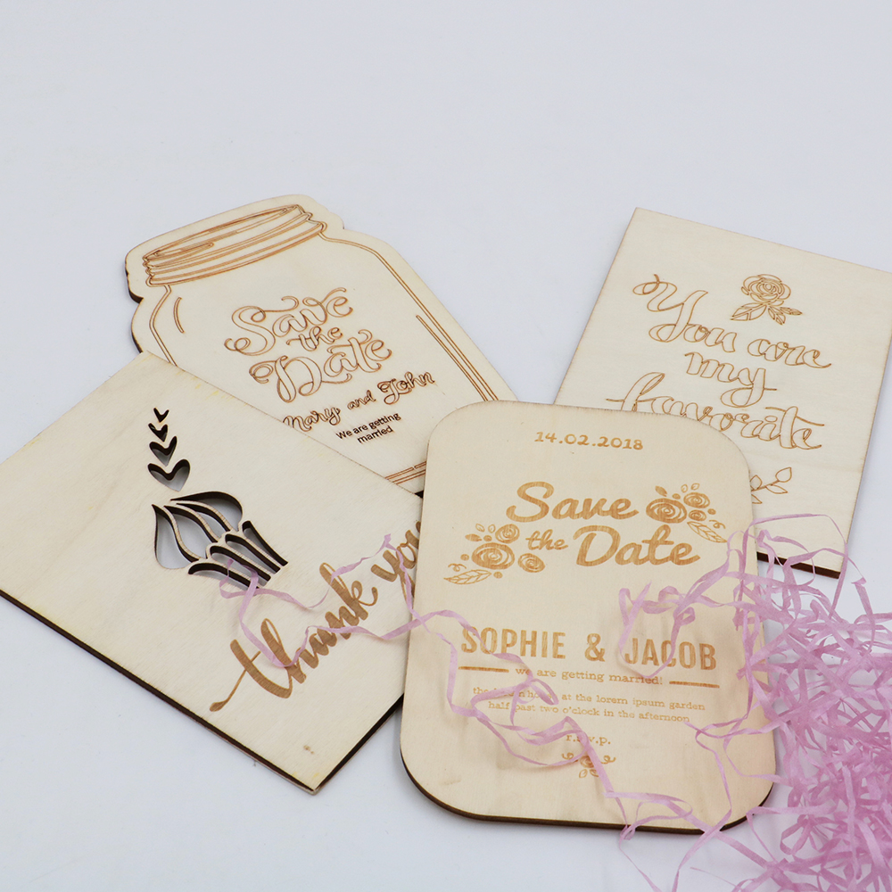 wholesale wood postcard best gifts to friends and family