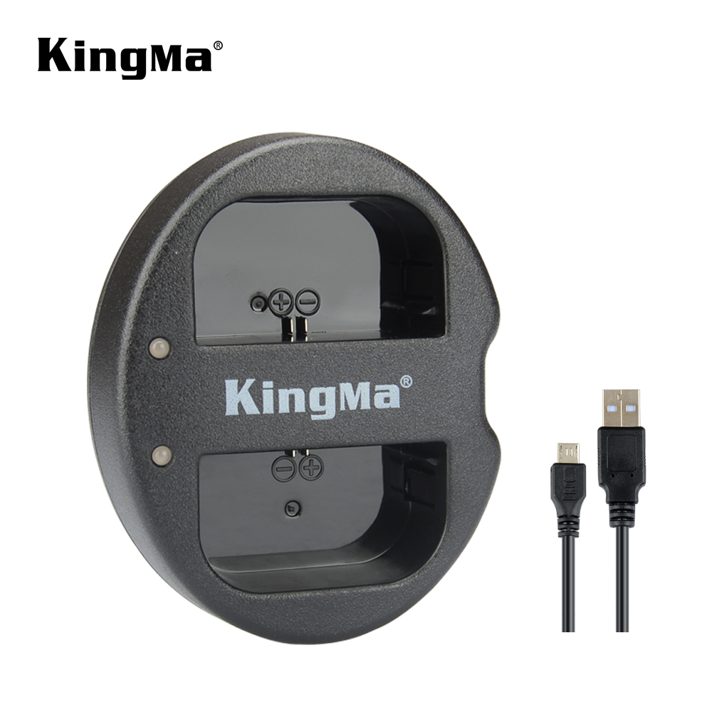 KingMa двойное зарядное устройство портативное зарядное устройство для Canon LP-E6, LP-E6N