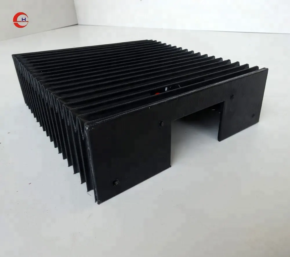 U-Shaped nylon bellow dust cover for linear guides on cnc machine