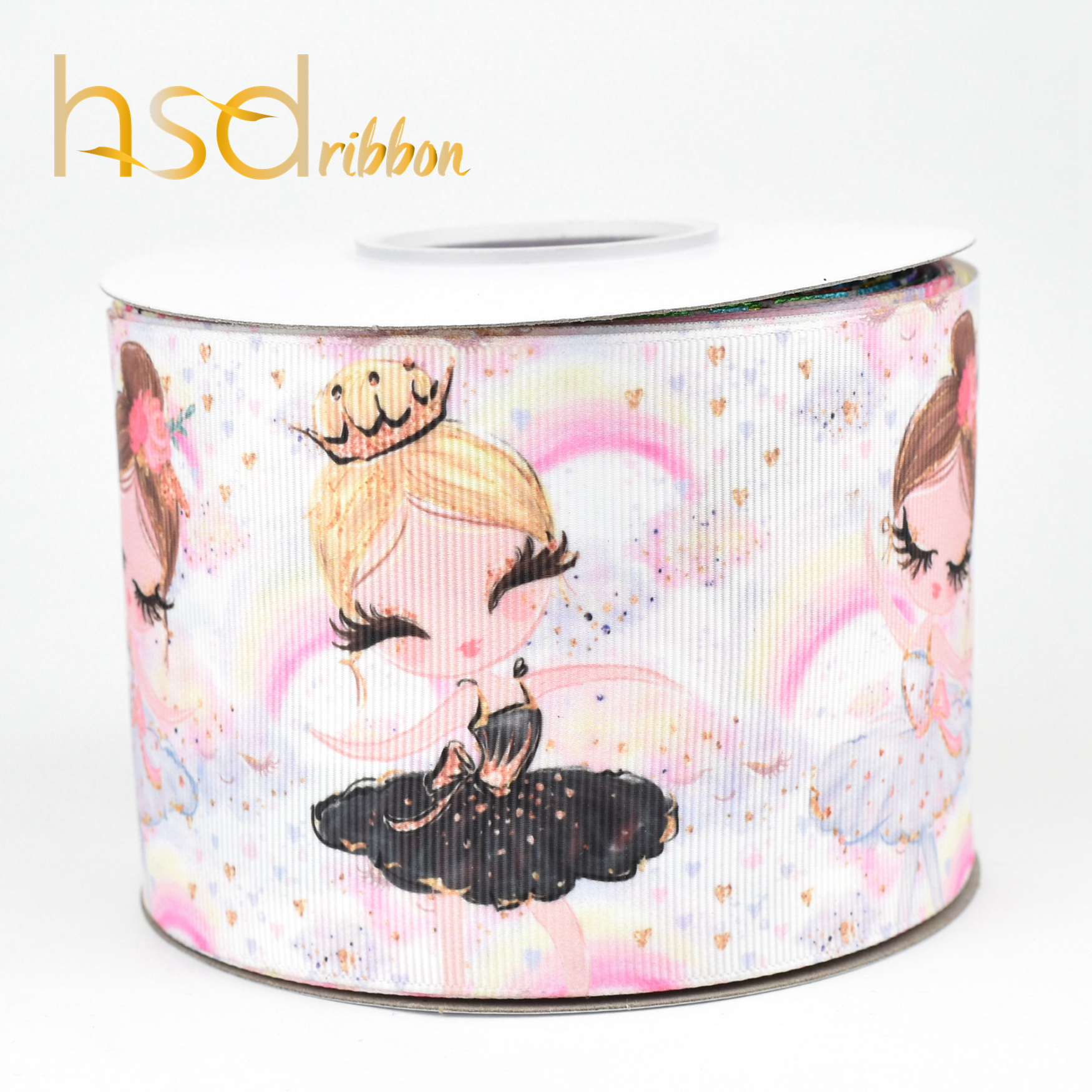 HSDRibbon 38 мм 75 дизайнер сделать нам танцор узор HT печатных grosgrain ленты