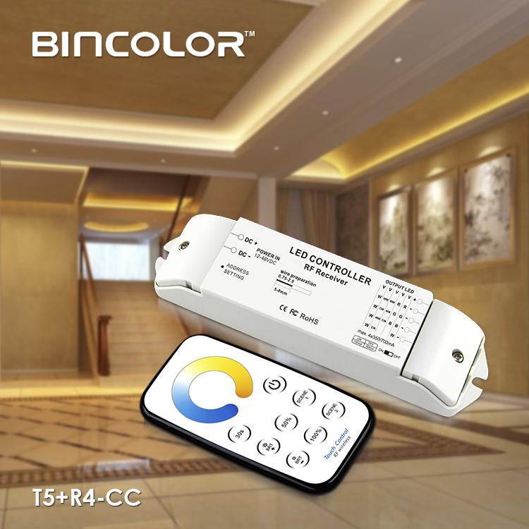 T5 + R3 12V 24v RF сенсорный пульт дистанционного управления 3ch CW NW WW led CCT мини контроллер для светодиодных лент