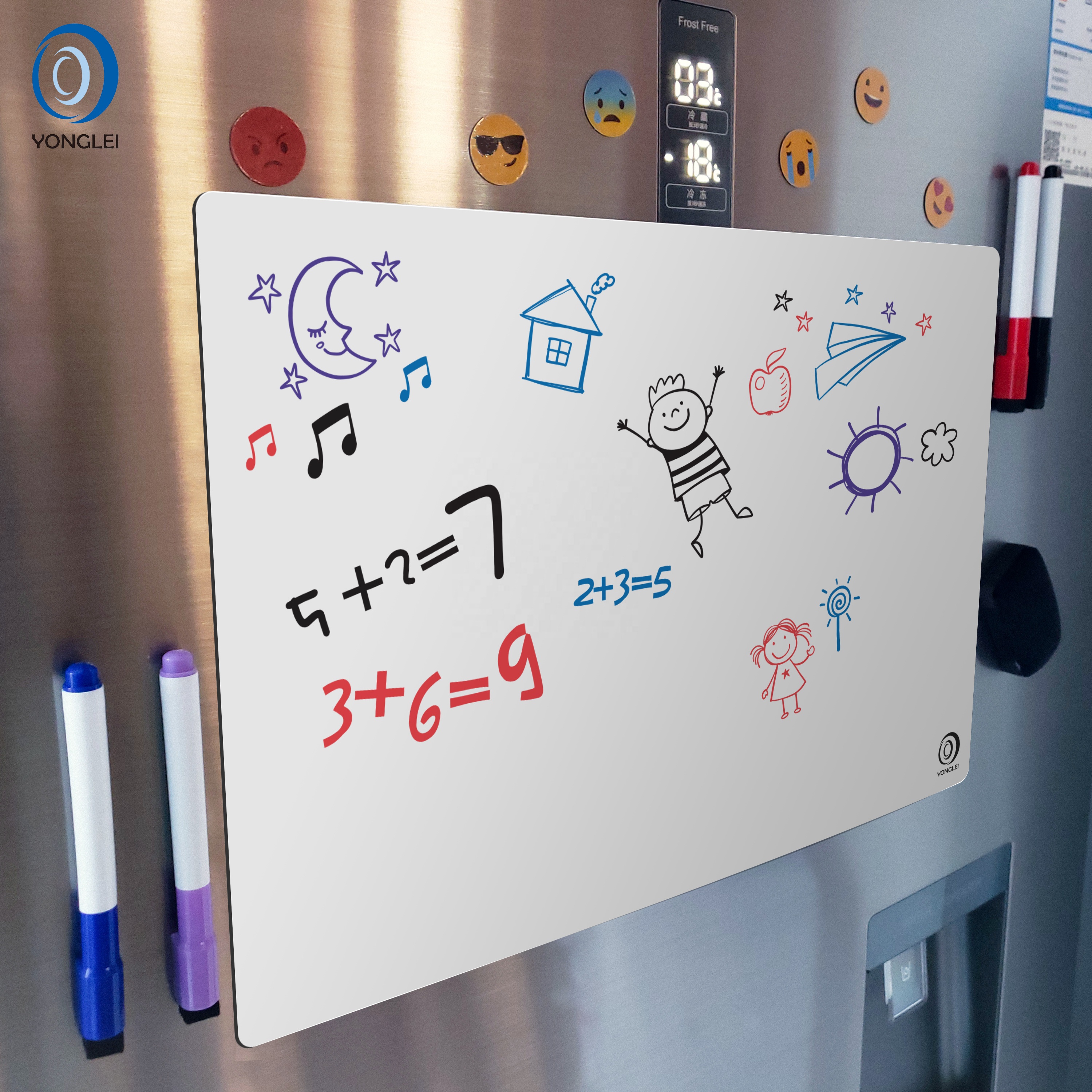 7.9-16A2 Dry erase kids magnetic whiteboard custom magnetic whiteboard stick on fridge