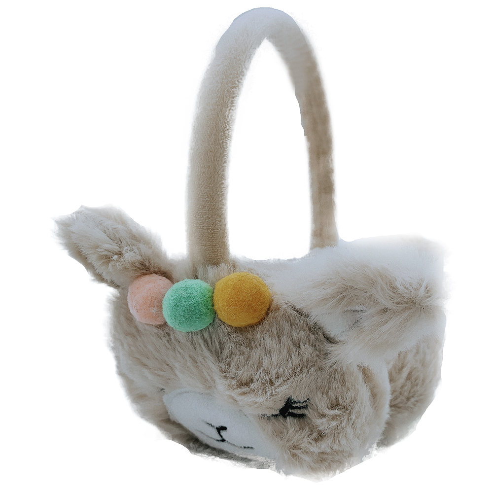 Children's warm earmuffs winter cute cartoon alpaca sheep plush earmuffs men and women children ear tweezers student earmuffs