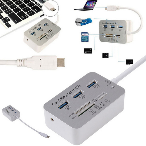 High Quality Type C USB3.0 HUB COMBO With Card Reader