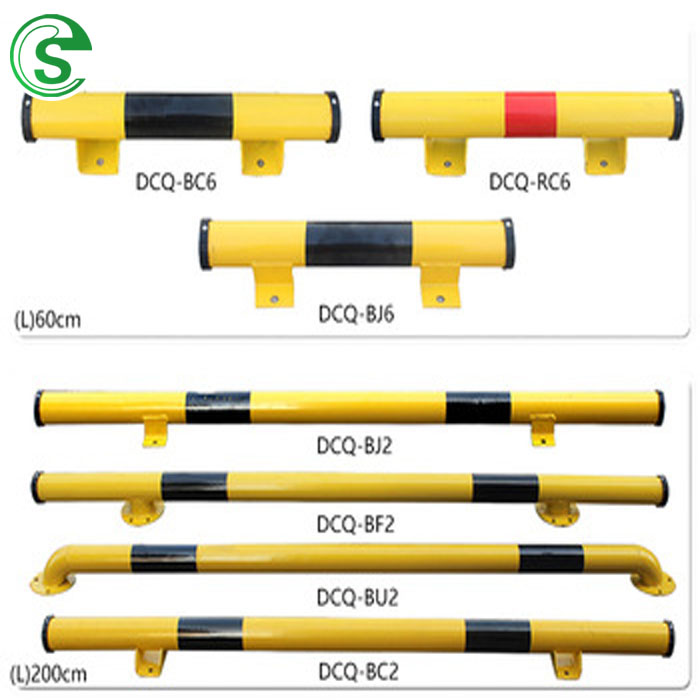 Parking metal barrier standard steel car wheel stopper 2000m length