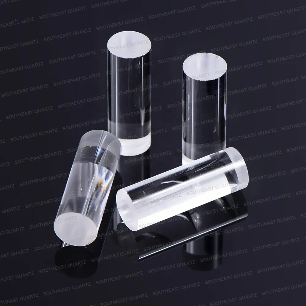 High Temperature Clear Transparent Quartz Glass Rod Quartz Glass Solid Cylinder Rod