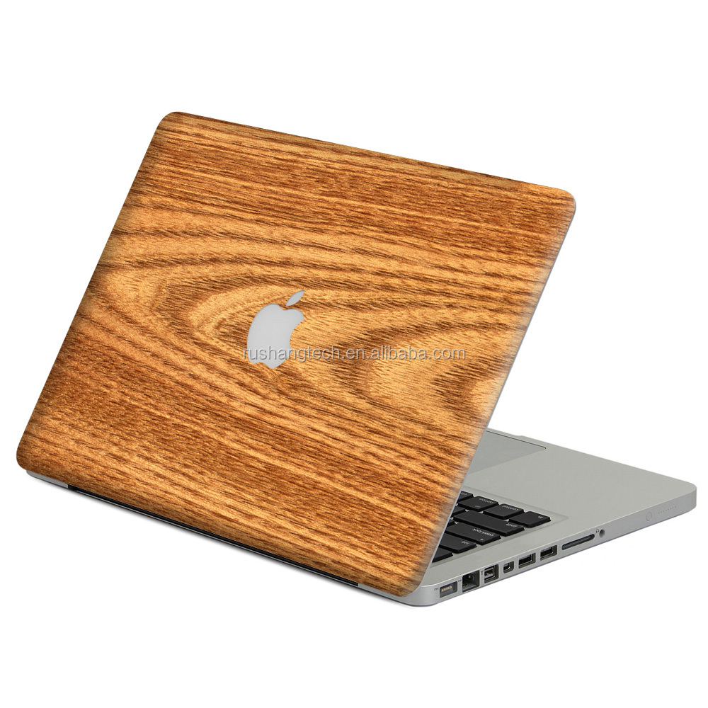 Деревянный дизайн наклейки для macbook