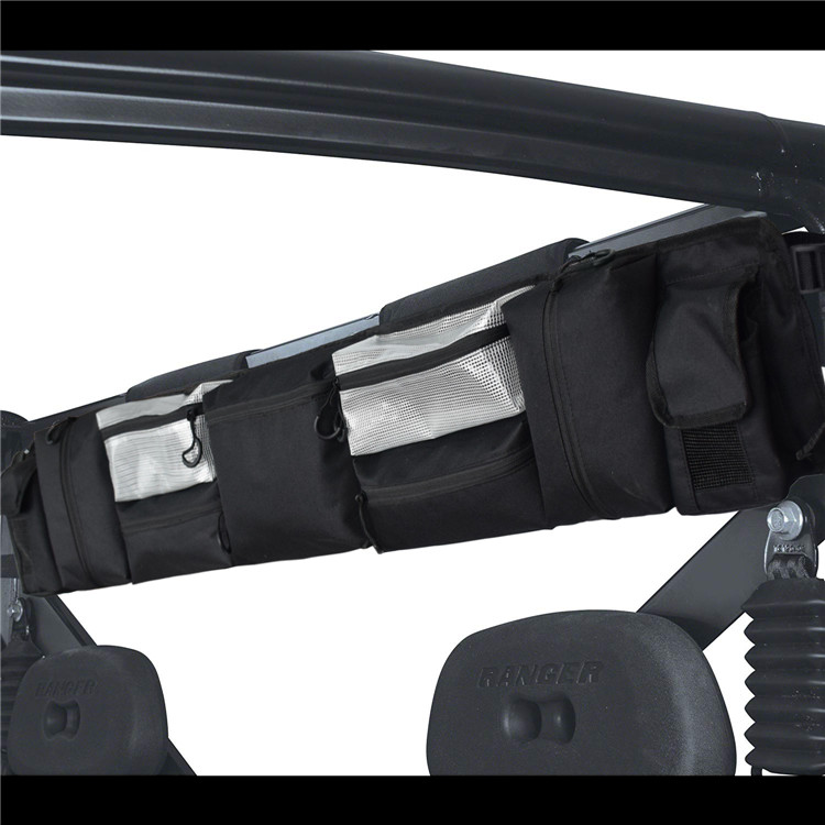 Черная большая сумка-Органайзер UTV Roll Cage для большинства полноразмерных UTVs
