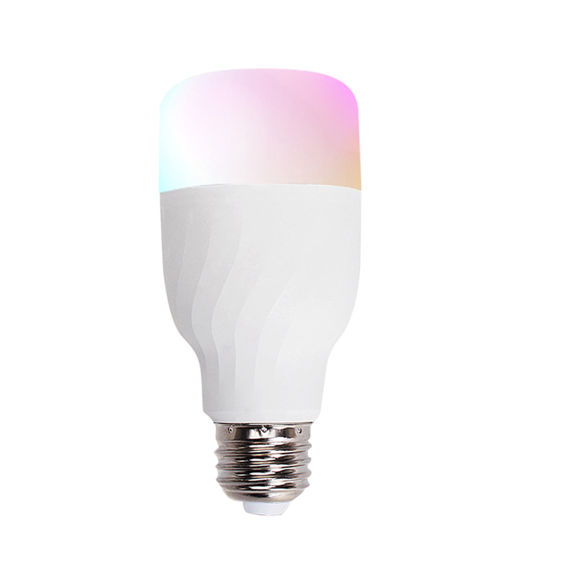 600 люминесцентный флюс lm E27 5 Вт RGB Светодиодная лампа работает с Alexa Google Home Smart WIFI