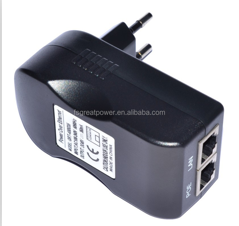 PoE инжектор 24Vdc 0.5A 12W адаптер PoE пассивный сплиттер PoE для камеры CCTV / PoE коммутатор / IP-телефон