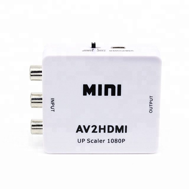 Поддержка PAL/NTSC с usb-кабелем для зарядки 1080P Mini RCA композитный CVBS AV к HDMI видео аудио конвертер адаптер