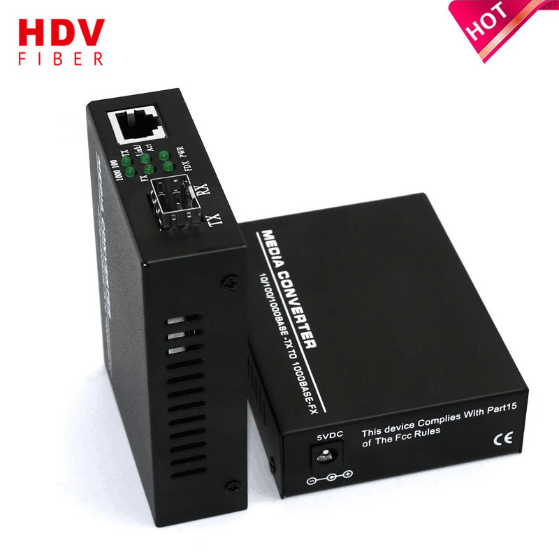 1000 м media converter волокна к Rj45 преобразователь sfp media converter