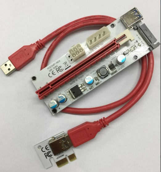 Riser pci-e x1 x16 версия 008