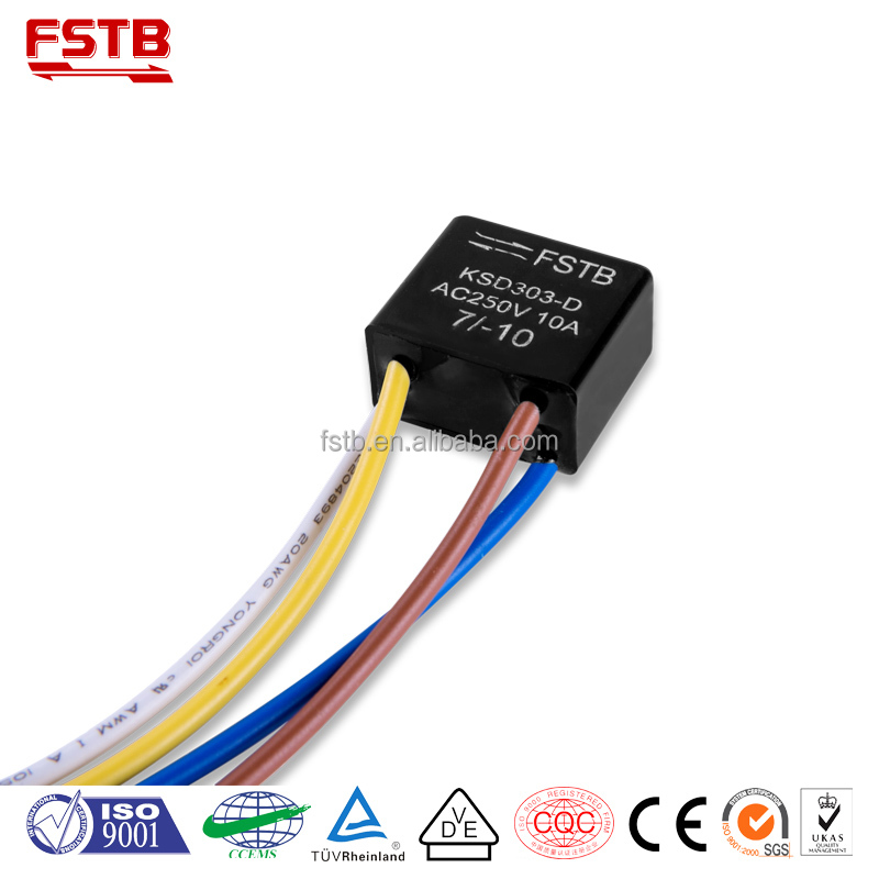 New Condition KSD 303-D bimetal defrost thermostat for Refrigerator Spare Parts