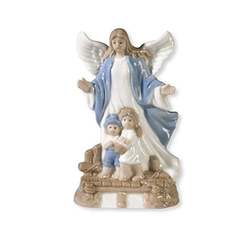 Популярная Настольная декоративная фарфоровая статуя Ангела