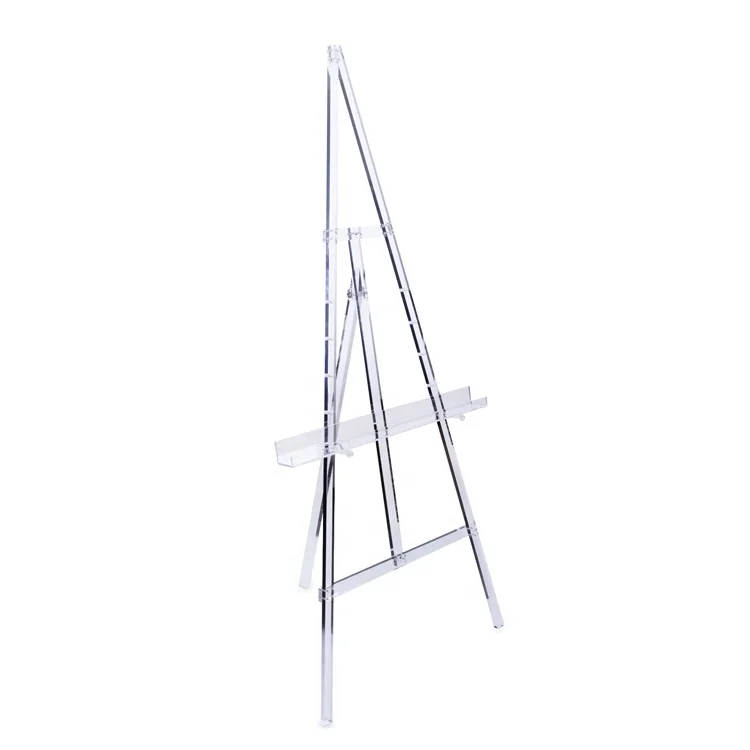 Wholesale display acrylic tripod easel stand for wedding