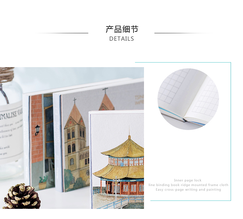 Подарочный набор Joytop QingDao impression notebook с ручкой/блокнот в твердом переплете/Журнал/дневник/Планировщик/Органайзер 7353