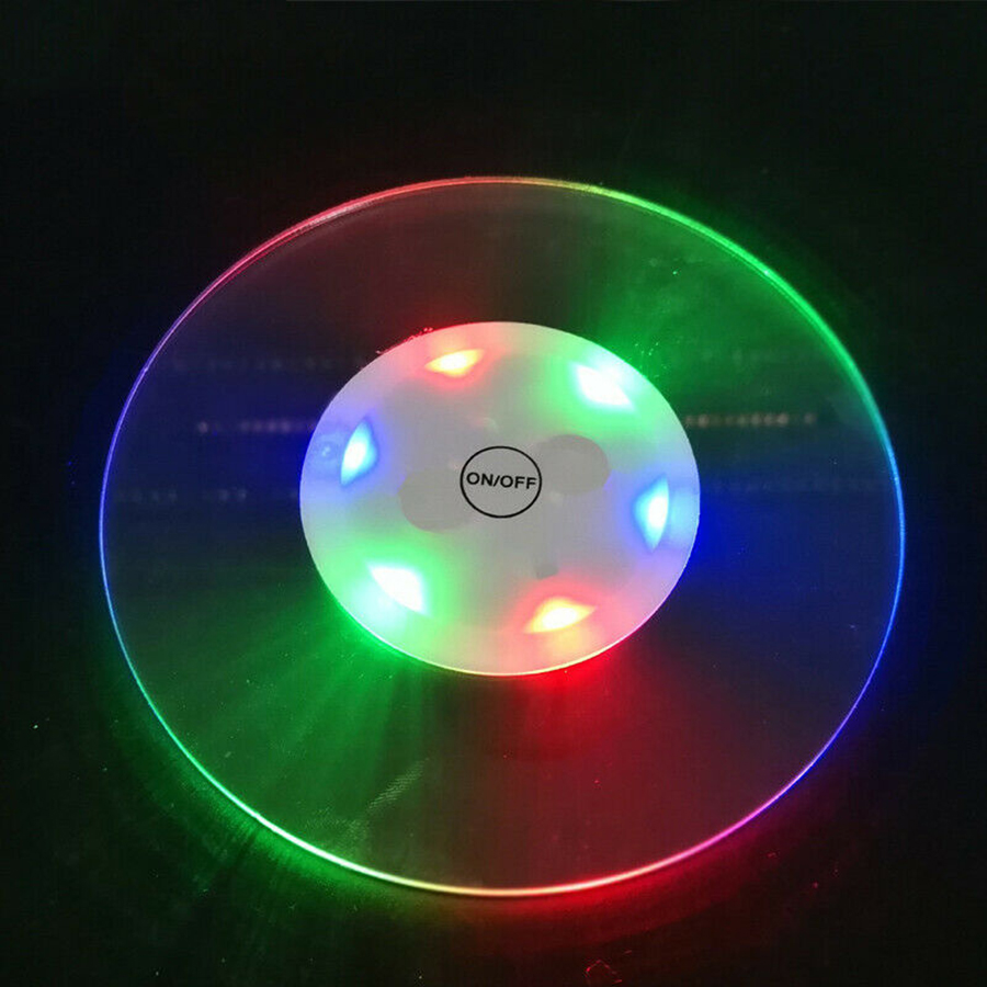 Led light base led hookah light base bottle coaster and Beer base Led Bottle Cup Coaster for Bar Club Party wedding