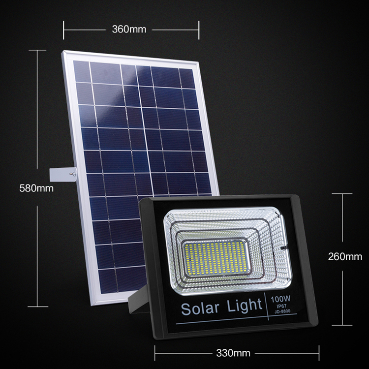 High quality solar flood light efficient charging super power