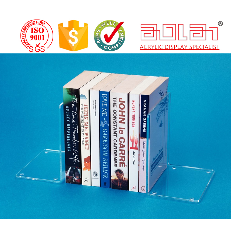 Оптовая торговля книжные концы/прозрачные акриловые концы для книг